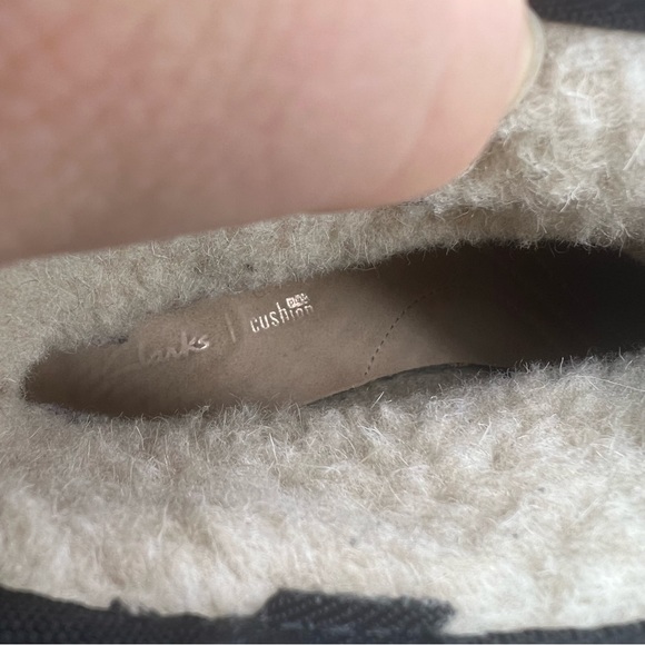 Clarks Womens Drafty Day Black Suede Mid Calf Boots Size 8.5 Cushion Soft - Picture 8 of 10